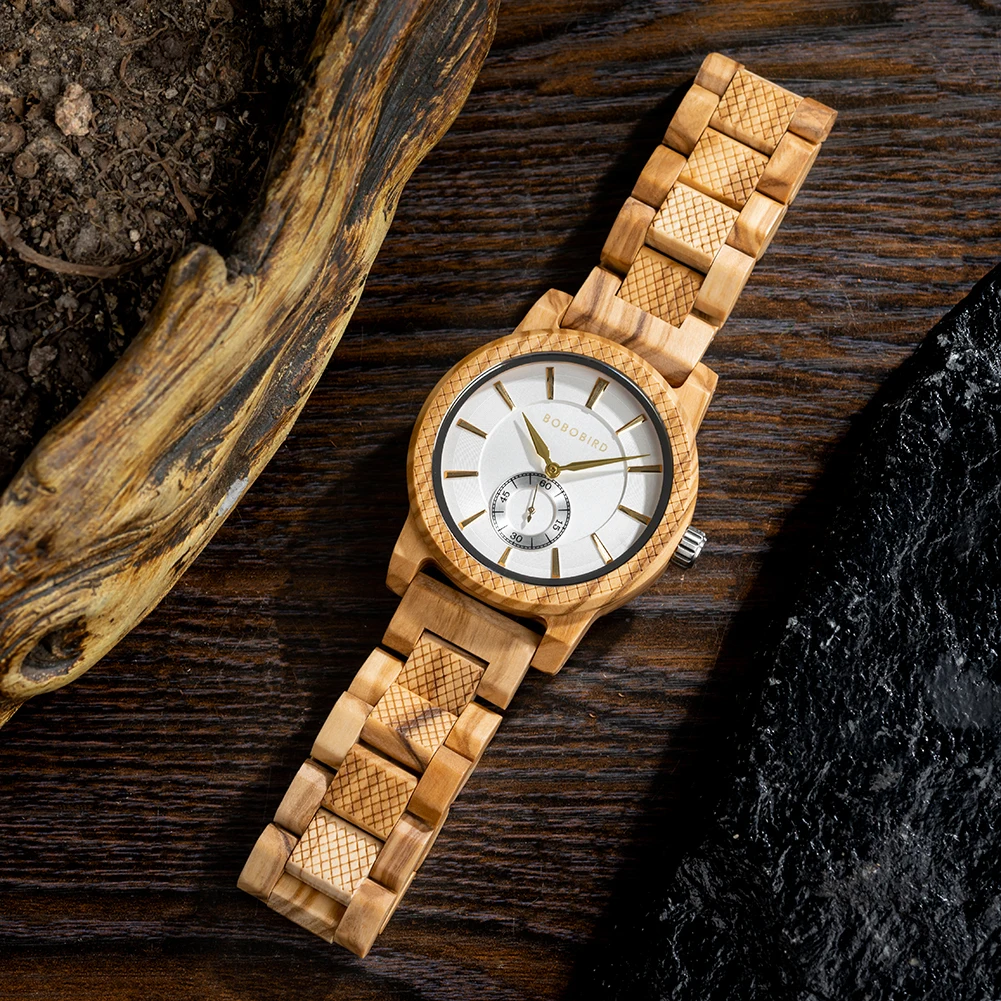 Men's Watch BOBO BIRD Wooden Simplicity Color Contrast Unique Wristwatch Welcome Customized & Dropshipping