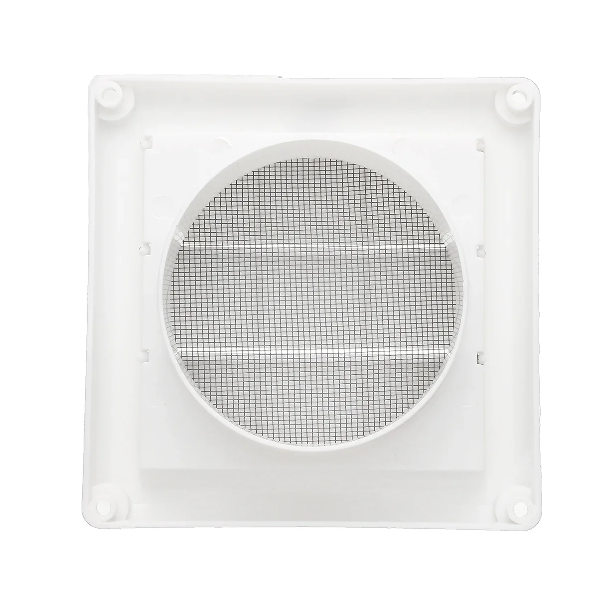5.6inch White Plastic Louvre Air Vent Grille with Adjustable Flyscreen Cover Heating Cooling & Vents Vents