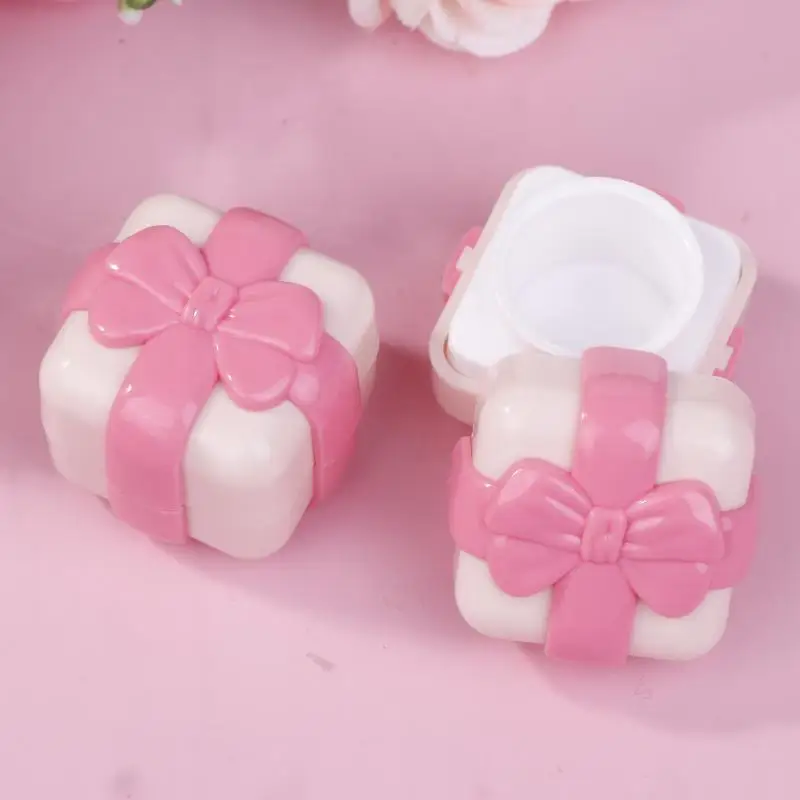 1/2 stücke 5g Creme Jar Leere Keramik Kosmetik Make-Up Jar Töpfe Lidschatten Creme Lip Balm Container Erröten box Bogen Probe Flaschen – Detail 4