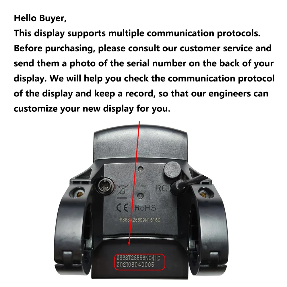 EBike KD986 LCD 컬러 디스플레이 화면 미터 5핀 속도 컨트롤러 패널 36V 48V 변환 키트 자전거 MTB 속도계