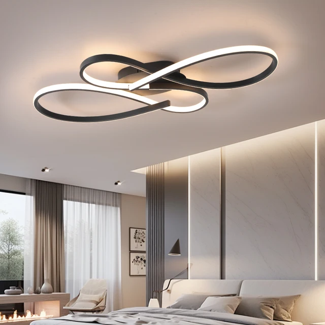 New Modern Led Ceiling Lights Black Ceiling Lamp for Living room Bedroom Studyroom led lights for room Ceiling Light Fixtures 1