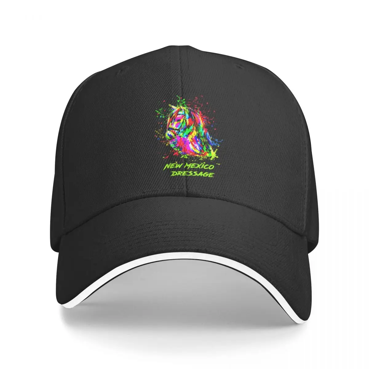 

New Mexico Dressage Painted Horse Baseball Cap Military Tactical Cap Hat Man For The Sun Rave Snap Back Hat Mens Tennis Women'S