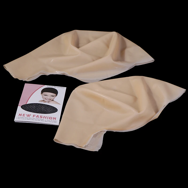 Unisex Fancy Film Party Dress Skinhead Wig Cap Latex Mask Hat Beauty Light Shade Bald Cap Funny Latex Skin Fake Bald Head