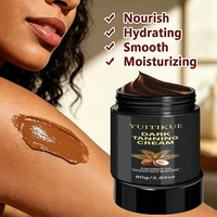 Crème accélérateur de bronzage foncé 80g, infusée à l'huile de noix de coco, favorise le bronzage naturel, hydratant, lotion corporelle pour le bronzage en plein air. 2