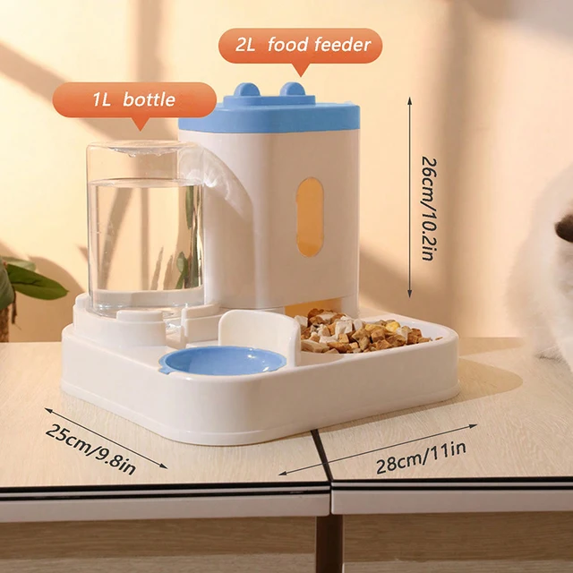 Hot cat bowl Pet food set Dog dog Cat Standing rabbit ear feeder Water feeder Pet food set pet supplies 6