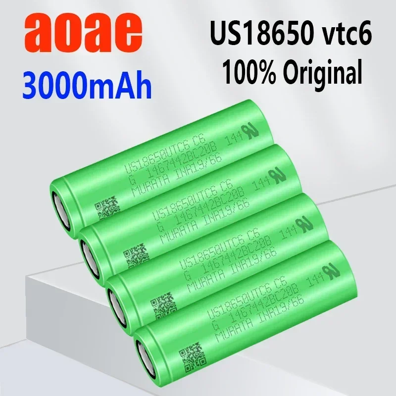 

Large capacity 18650 lithium battery! 18650 vtc6 original battery! US 18650 VTC6 battery! 3.7v 18650 high-current battery! 18650