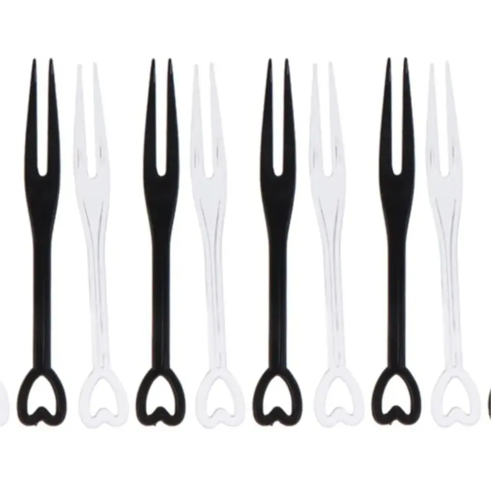 Description Picture 4 of item100Pcs Fruit Fork Cake Dessert Food Fruit Pick Children Snack Mini Party Festival Love Tableware Decoration Plastic Toothpick