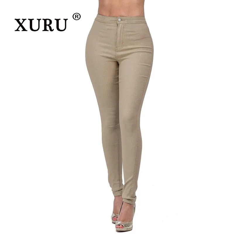 XURU Sexy Slim Fit Multi-color Elastic Women's Denim Pants, Tight Calf Pencil Pants K8-3191