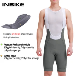 Men's High - Waisted Breathable Cycling Bib Shorts with Pockets - XXL - EU (Olive Green)
