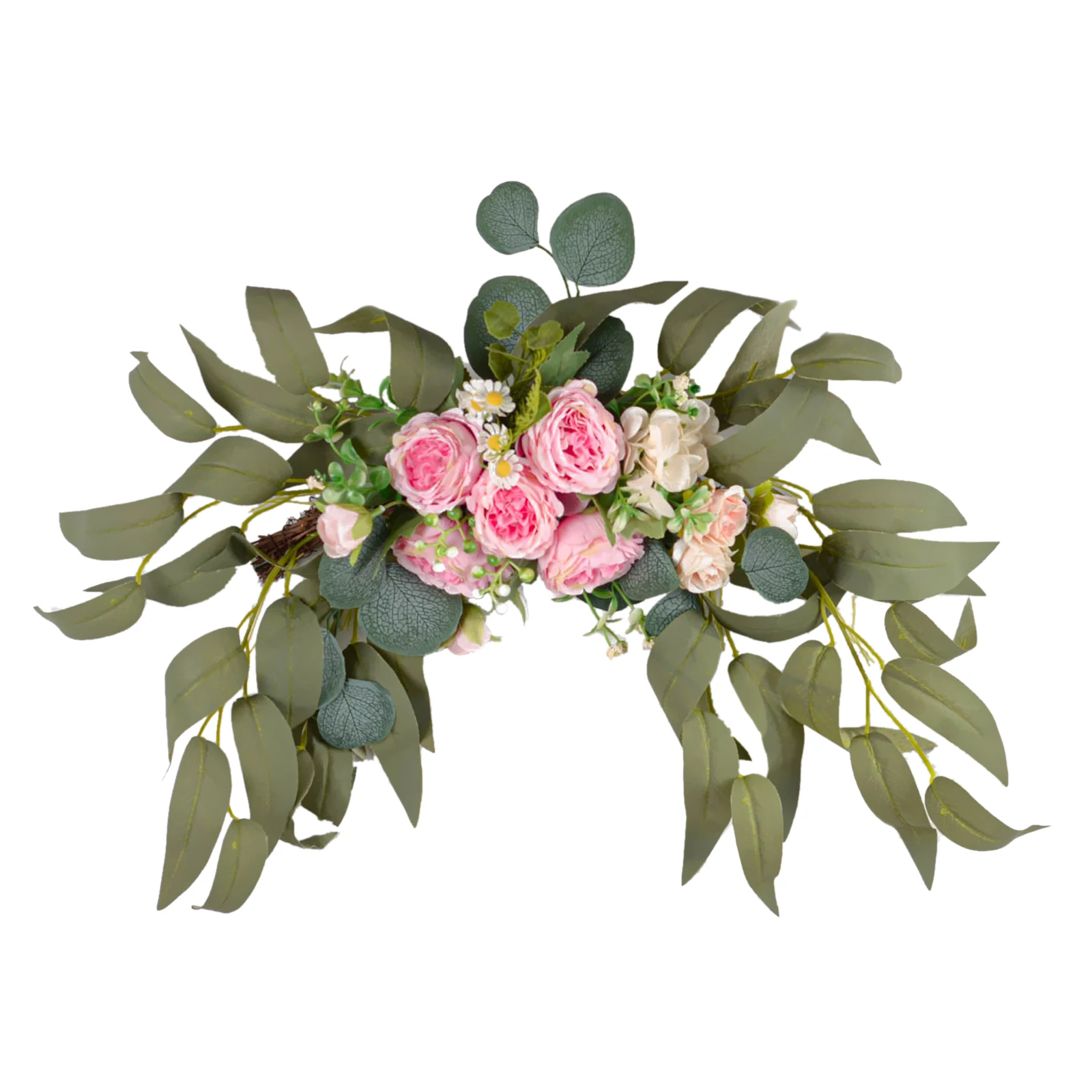

Artificial Archdoor Wreath Peony Rose Flower DIY Wedding Party Flower Wall Arrangement Home Place Room Christmas