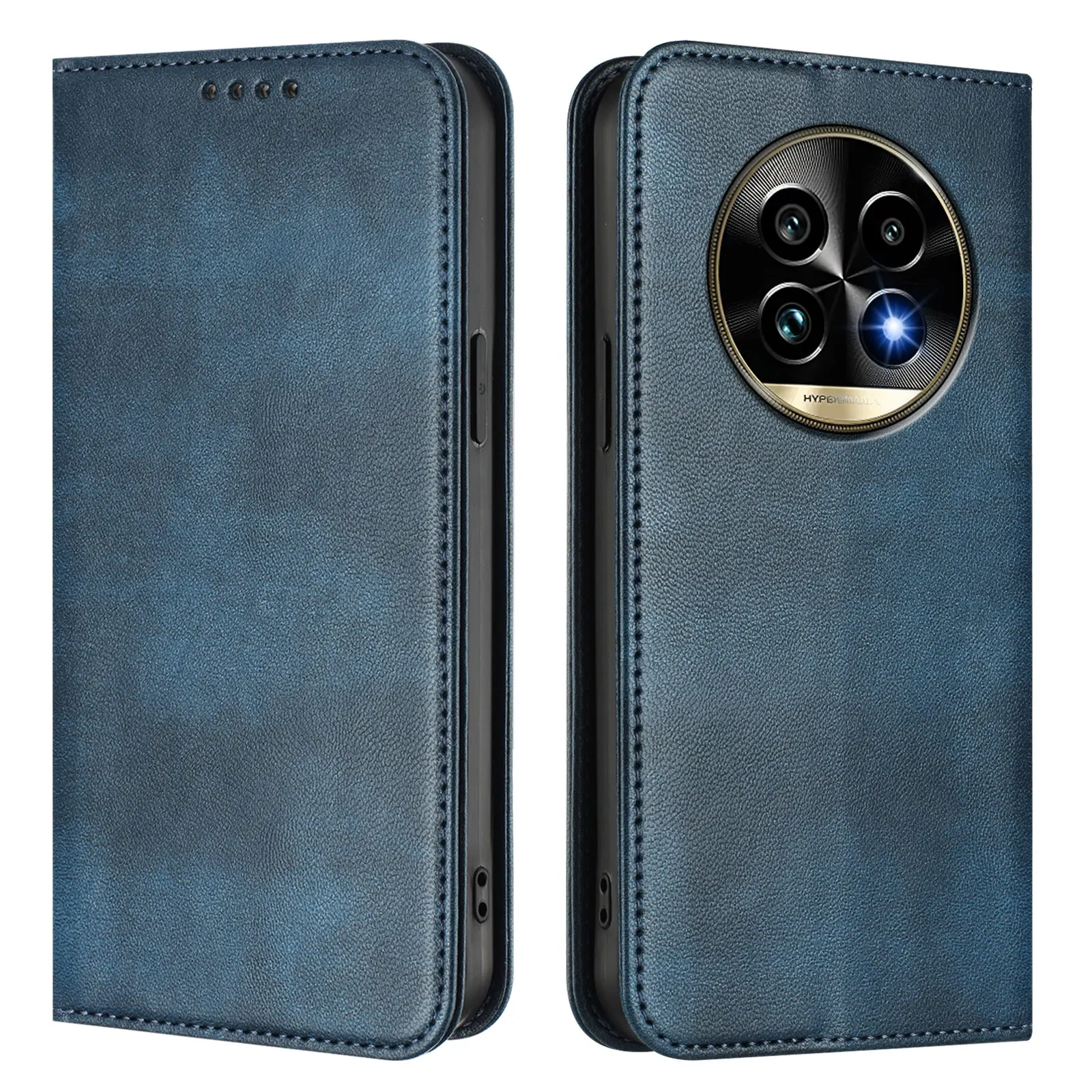 Premium Magnetic Leather Flip Wallet Case with Stand Book Protection