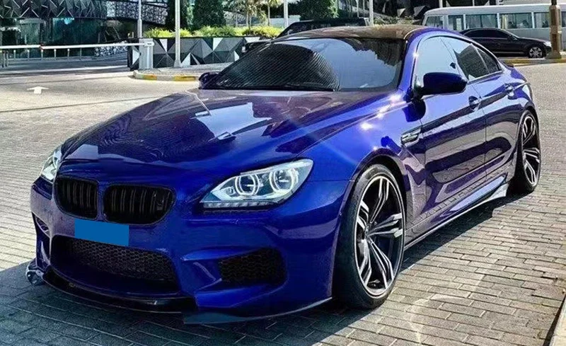 Für BMW 6er F06 F12 F13 M6 Auto-Frontnierengrill Stoßstangengrill Racing Grills 2012–2017 Doppellatten glänzend schwarz – Detail 1