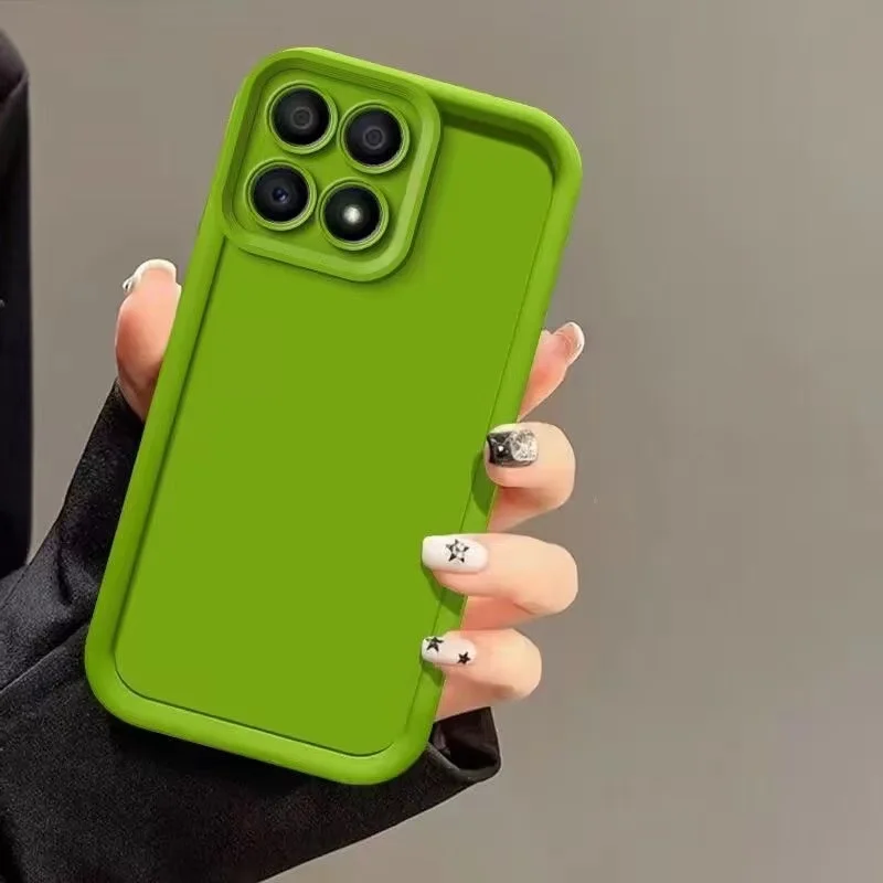 Silicone Camera Lens Protective Back Cover - Solid Color