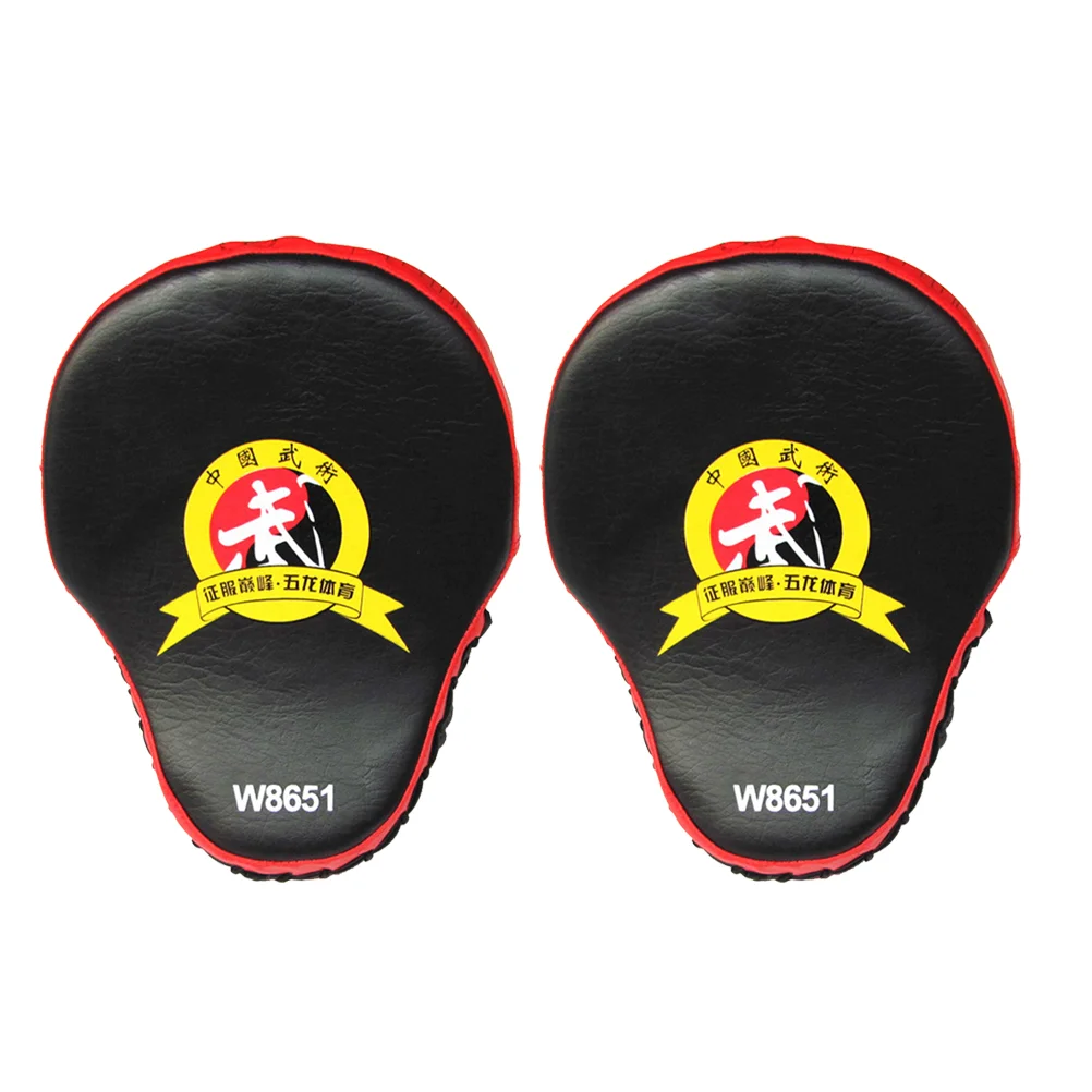 

1 Pair Punching Mitts Focus Punch Pad Training Karate Thai Kick Boxing Gloves Fighting Gloves Hand (Red)