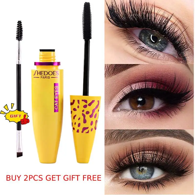 

1/2 шт., Водостойкая тушь для ресниц, с шелковым волокном