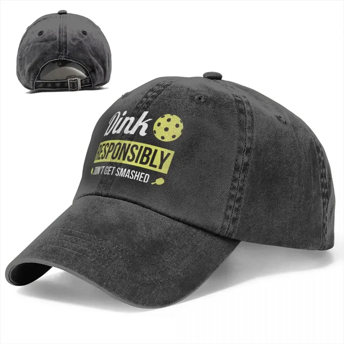 Dink Responsibly Pickleball Baseball Hat 2