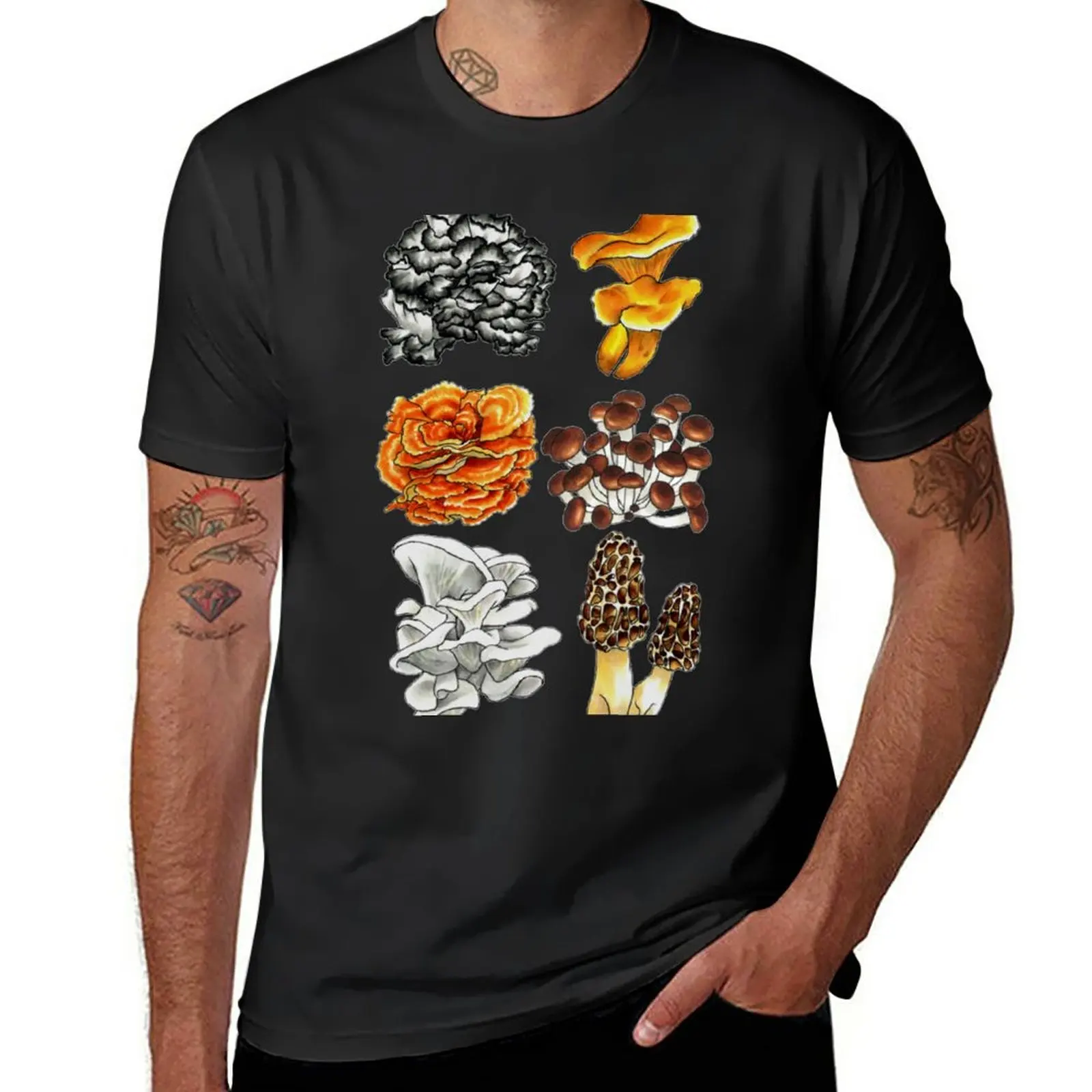 

New All Mushroom Design T-Shirt T-shirt for a boy Aesthetic clothing t-shirts man men graphic t shirts