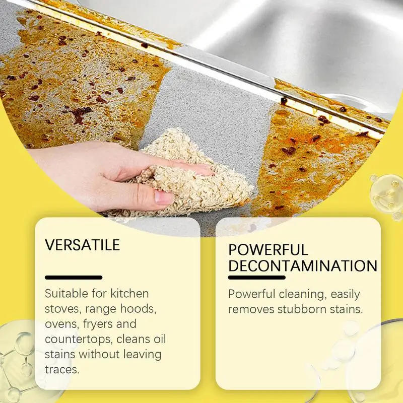 Stove Top Cleaner Effective Professional Oil Stains Spray Safe Oil Remover Gentle Degreaser For Pots Stoves Pans Floors Sinks