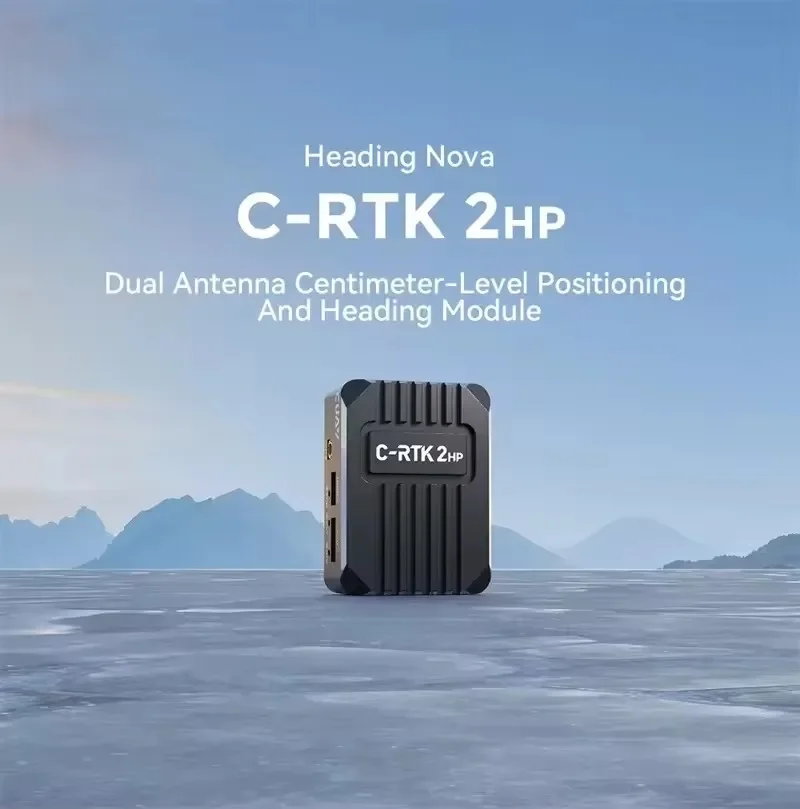 Module GNSS RTK C-RTK 2HP CUAV installé sur un drone, antennes orientées vers le ciel pour une précision centimétrique