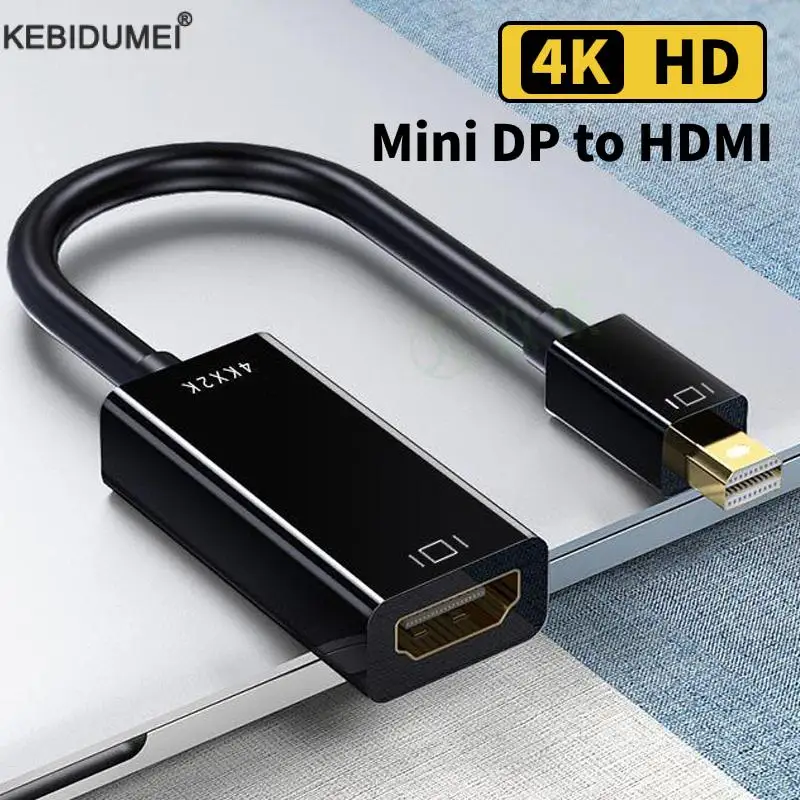 4K Mini Displayport A Hdmi Adapter Mini Dp Port Cable Converter Per Pc Laptop Projector Mini Dp A Hdmi-Adattatore Compatibile