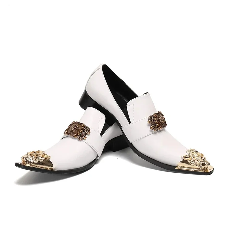 white gold shoes mens