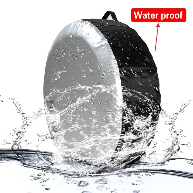 S/L Tire Cover Case Car Spare Tire Cover Storage Bags Carry Tote Waterproof Polyester Cars Wheel Covers 13-19inch 19-23inch