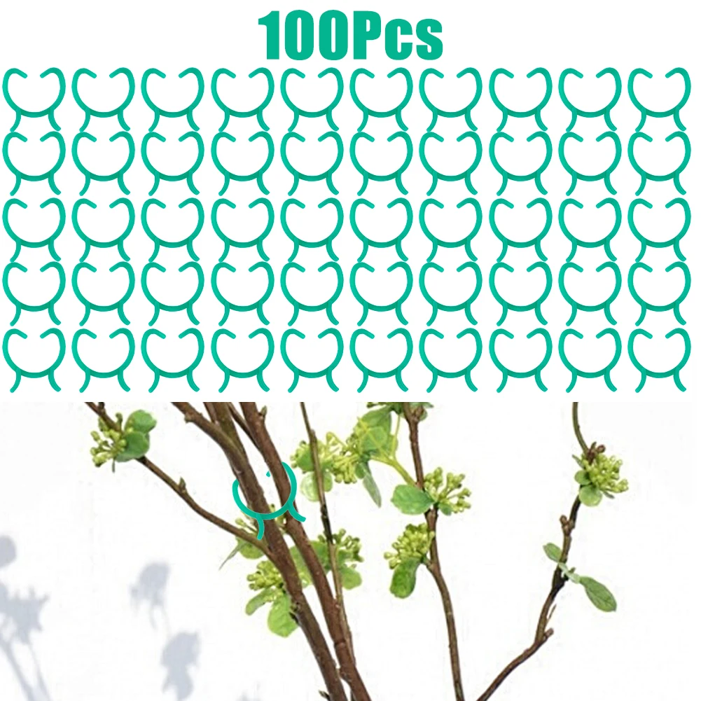 

Зажимы Пластиковые Многоразовые для фиксации растений, 100 шт.