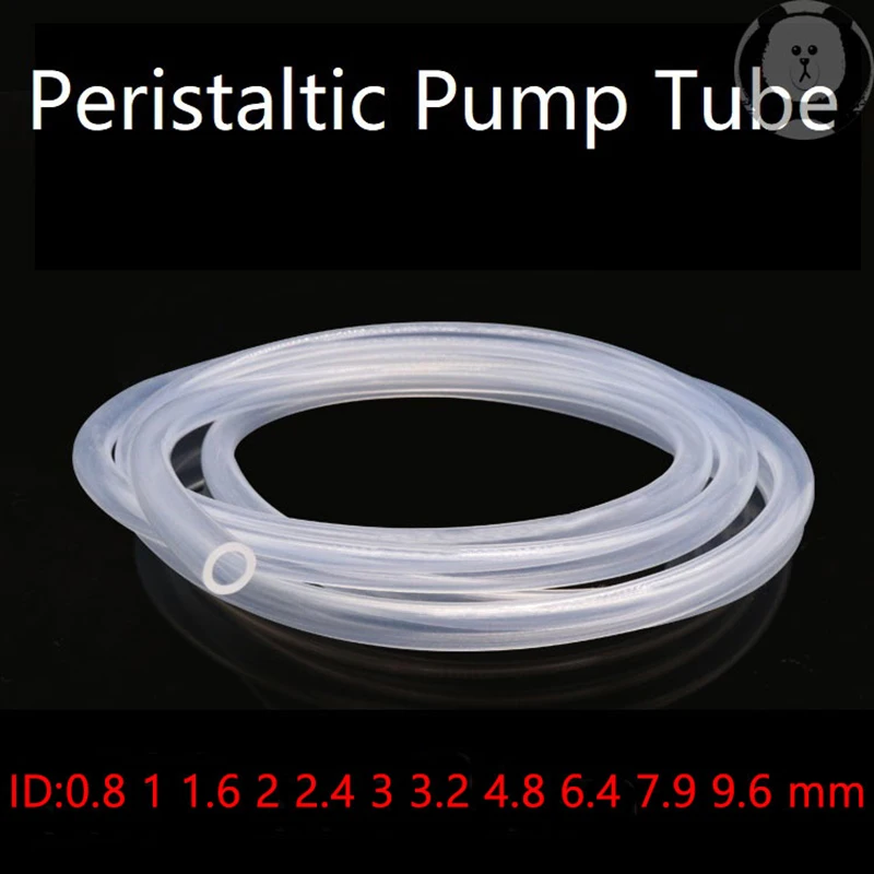 Peristaltic Pump Tube ID 0.8 1 1.6 2 2.4 3.2 4.8 6.4 7.9 9.6 mm Soft Silicone Hose Flexible Food Grade Nontoxic Transparent peristaltic pump silicon tube food grade tube food grade peristaltic pump tube silicone tube hose pipe