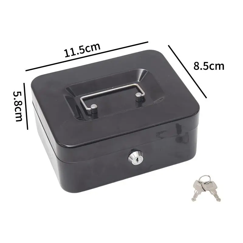 Compact & Portable Piggy Bank with Secure Lock and Key Holder