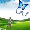 Large135cm Blue Butterfly LED Kite Single Line Bird Kites For Children Adults Outdoor Fun Animal Toy With Hand Line Factory 3