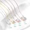 Smyoue 1-5CT Rose Gold Color Moissanite Necklace for Women D Color Sparkling Classic Lab Diamon Pendant Sterling Silver 925 100%