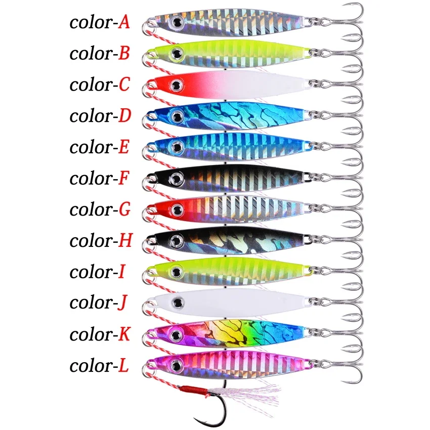 12pc Metal Spoon Jigs Carp Fishing Lure 7g  Metal Crankbait Jig Spoon  Wobbler Bait - Fishing Lures - Aliexpress