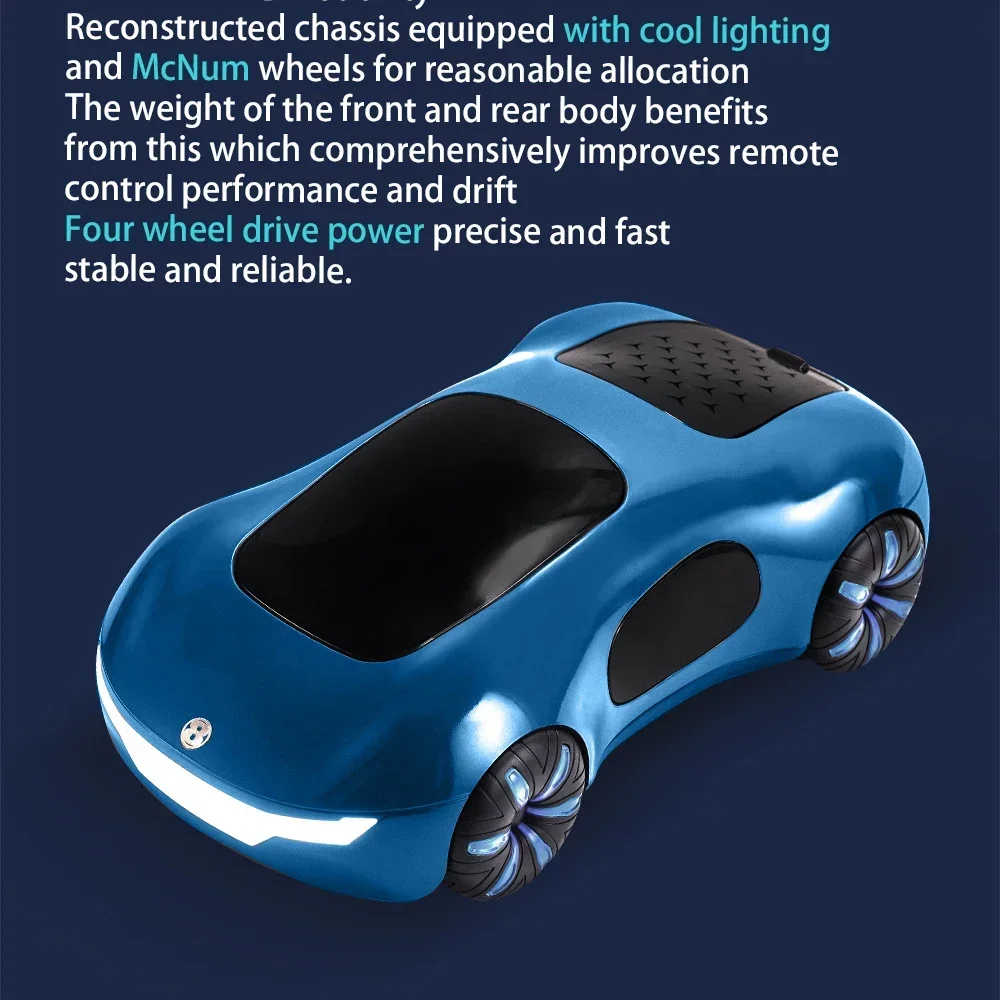 ABS Remote Control Car Toy with Spray Light for Kids