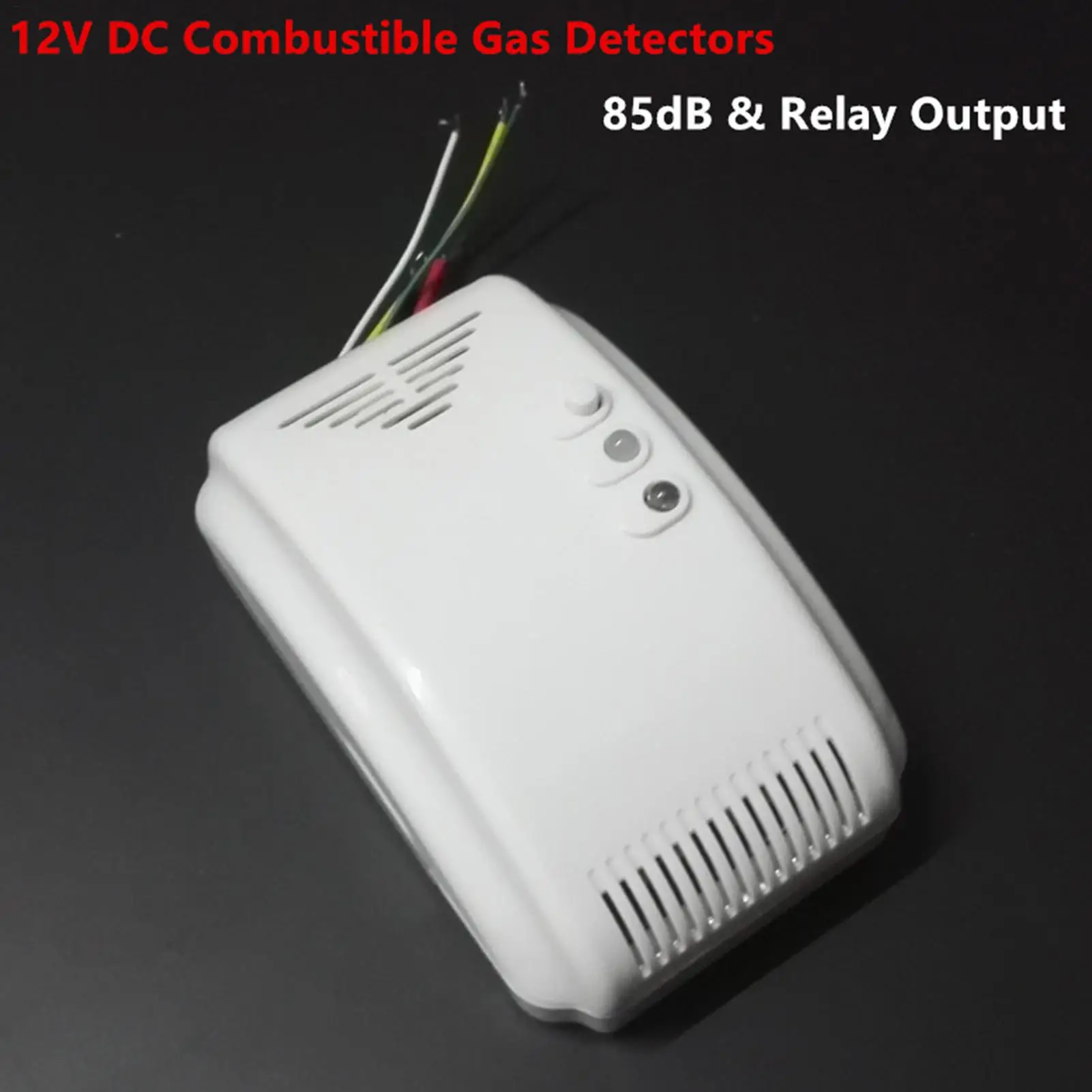 12V Propane Butanes Sensor For RV Propane Leak Detector High Sensitivity Leak Alarm Alarm Monitor Sensor LED Flash Alarm Sound