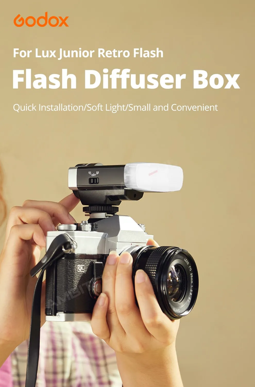 Description Picture 2 of itemGodox Lux Junior Speedlite Flash White Diffuser Soft Box Case