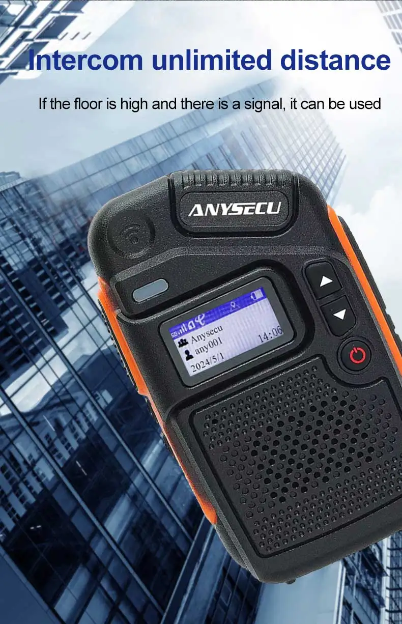 C200 4G Network Radio Real-ptt Long Talk Distance RTOS System Type-C Charging GP