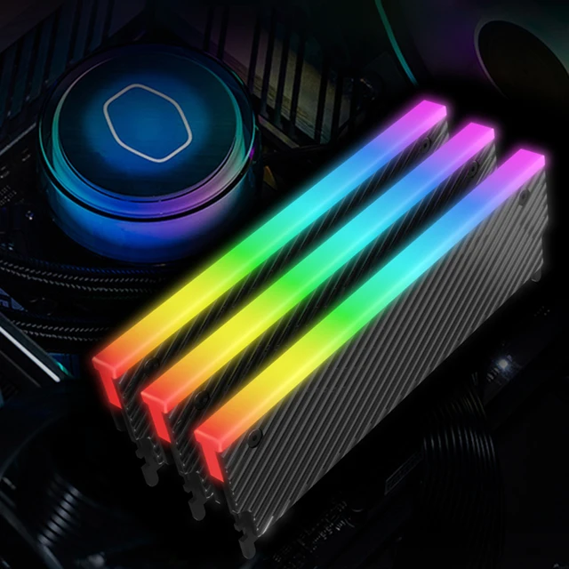 Dissipateur Thermique Pour Mémoire DDR5 - Refroidissement En Alliage D'aluminium Avec Bande Thermique, Installation Facile