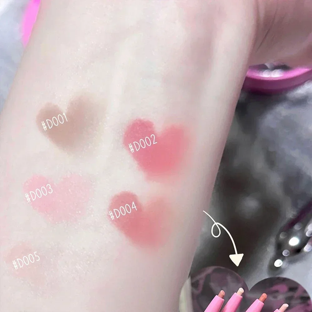 Lip Liner Pen Matte Lipstick Pen Silver Tube Waterproof Longlasting Lipstick Lip Contouring Non-stick Cup Lipliner Pencil Makeup 6