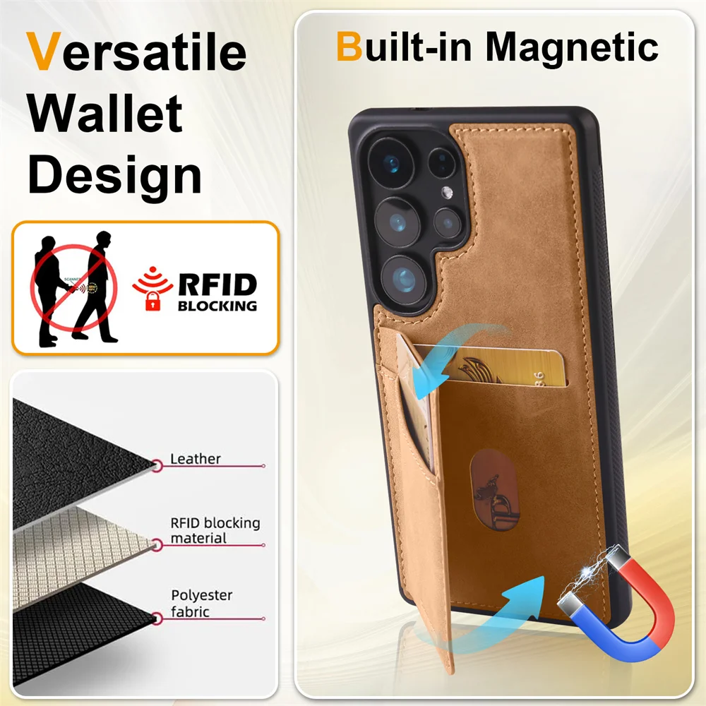 Luxurious Card Holder Phone Case Cover
