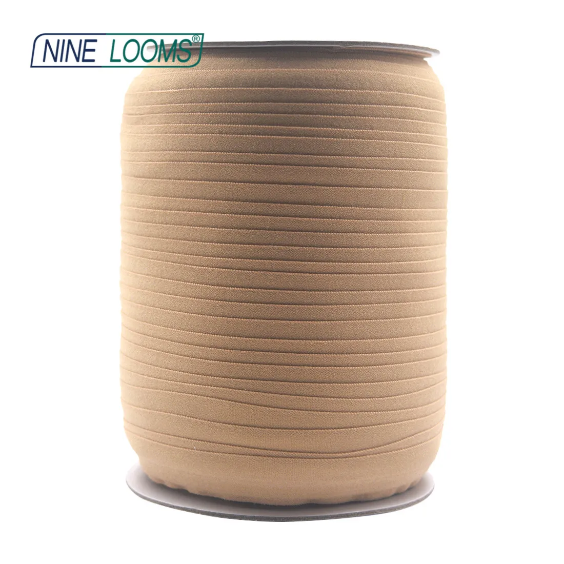 NINE LOOMS Matte, umklappbare, elastische FOE 5/8 Zoll 15 mm, nicht glänzendes Spandex-Band, Stirnband, Unterwäsche, Kleid, Nähbesatz, 50, 100 Yard per Spule – Detail 10