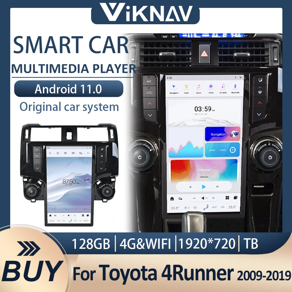 

13.6 inch car radio For Toyota 4Runner 2009-2019 Car stereo GPS Navigation video HD multimedia Player