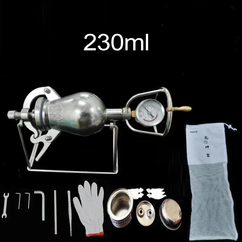 100ml 230ml Hand Popcorn Machine Open Firing Popcorn Puffing Machine Stainless Steel Mini Popper Manual Maker
