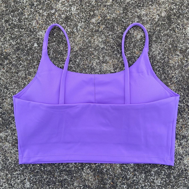 Backless Sports Bra Gym Workout Top Thin Strap Yoga Vest Women High Support Fitness Bralette Push Up Running Padded Underwear 5