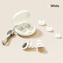 Ultimate Noise - Blocking Reusable Silicone Earplugs for Sleep, Work, and Concerts (WHITE)