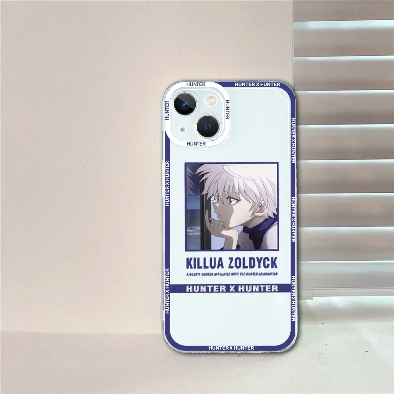 Anime Hisoka Hunter X Hunters Phone Case for IPhone 11 12 13 14 Pro Max XS X  XR SE2 7 8 Plus HXH Transparent Cover Couple Fundas - AliExpress