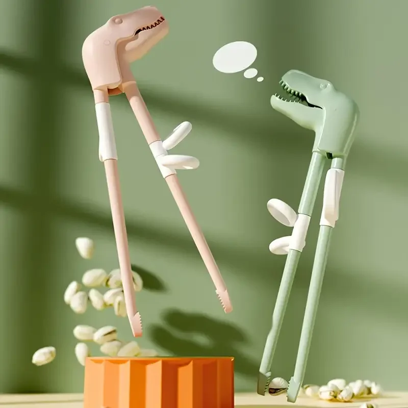 Reusable Dinosaur-Shaped Training Chopsticks for Young Beginners
