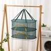 Three-Layer Drying Net Anti-Mosquito Drying Fish Net Strong And Durable Folding Food Drying Net for Vegetable Fruit Household 3