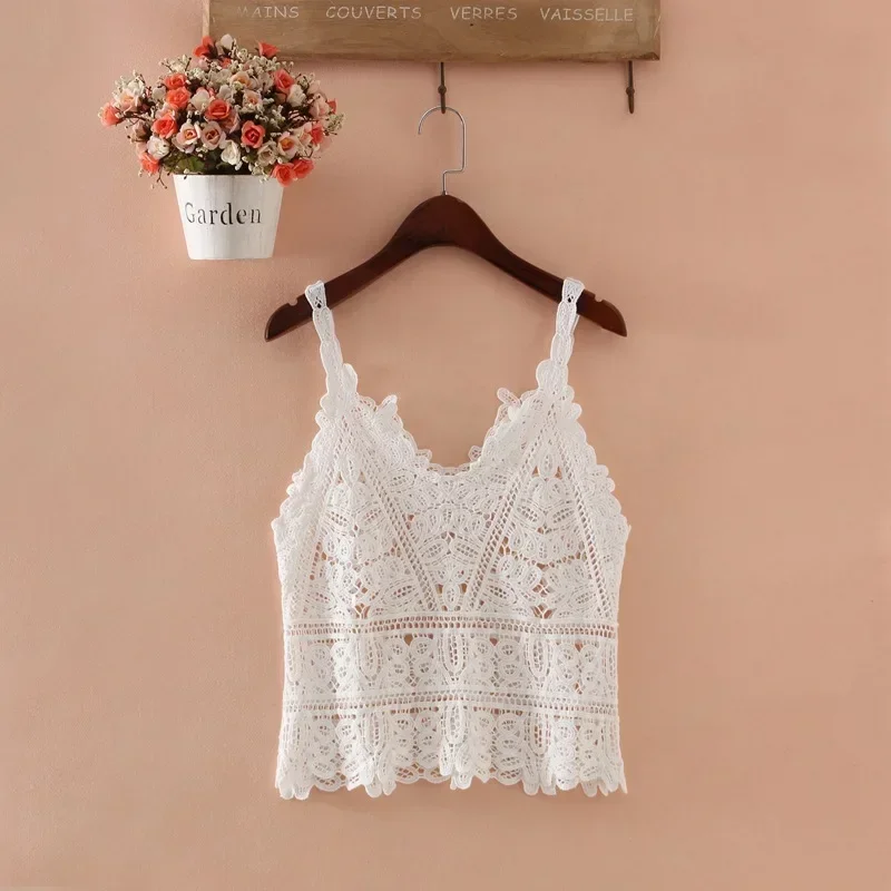 Beach Outing Cover-ups Casual Outfits for Women Short Tops Sexy Lace Women's Swimsuits Leisure Beachwear Cover Up Lady Swimwear