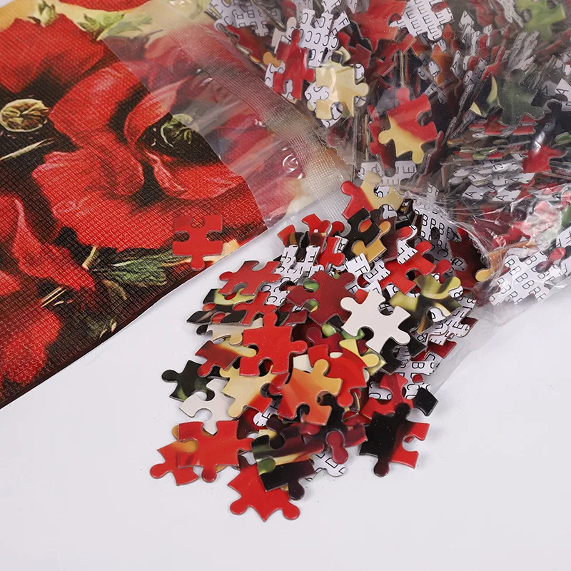 70cm*50cm 1000 Pieces Jigsaw Puzzle 1.1MM Adult Stress Relief Cartoon Landscape Art Painting Puzzle Children's Toys Gift 2
