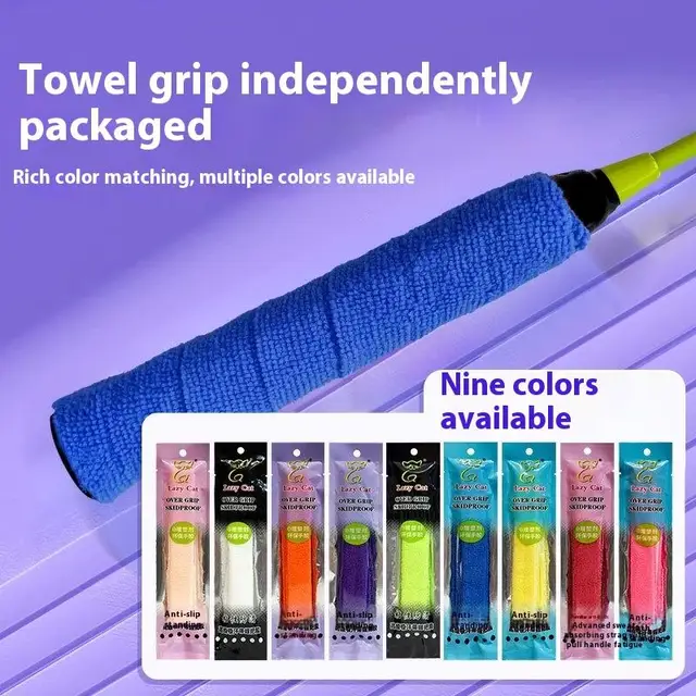 1/3Pcs Towel Glue Grip Badminton Tennis Racket Overgrips Tape Racket Grip Grip Non-slip Tape Band Sweat Badminton 3